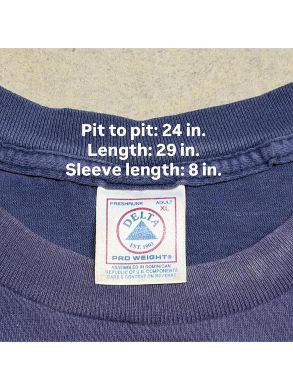 Vintage Colorado Avalanche T Shirt Mens XL Navy Faded Stanley Cup Champions 2001 - Picture 6 of 6